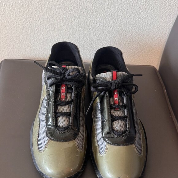 Prada Men's America's Cup Sneakers – Patent Leather - Picture 4 of 6